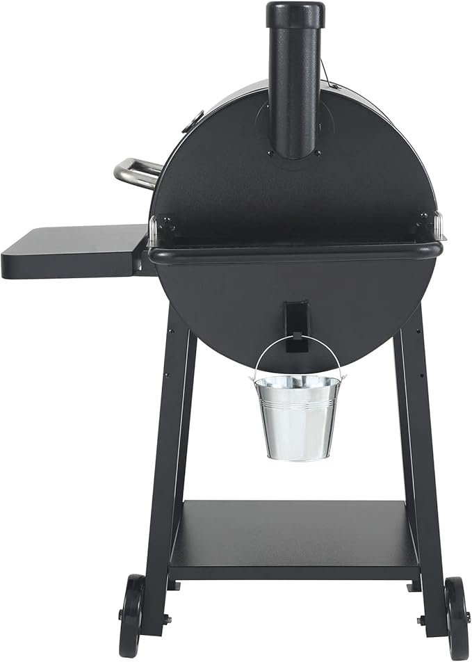 VEVOR Smoker Grill, Portable Wood Pellet Grill with Cart, 500°F Max Temperature, 580 SQ.IN Cook Area, 8 IN 1 BBQ Grill with PID Temperature Control & Meat Probe for Outdoor Cooking, Camping, Backyard