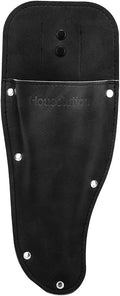 Housolution Garden Pruner Sheath, Pruner Holster, Premium PU Leather Holster Protective Case Cover Scabbard for Gardening Pruning Shears Scissor - Black