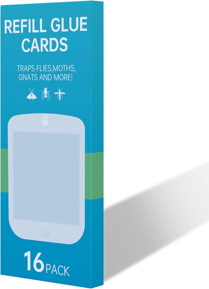 16 Pack Refill Cartridges for Stem and Compatible with Raid Essentials Flying Insect Light Trap Compatible with Wondercide Plug-in Blue Light Trap for Fly Bug Mosquito Gnat Indoor