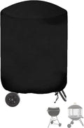 SheeChung Outdoor Fireplace Cover for Fire Sense 01471 Fire Pit,Waterproof Round Grill Cover 30 Inch,Heavy Duty 600D Outside Round Covers for BBQ Grill Smoker,UV Resistant,30"Dx43"H