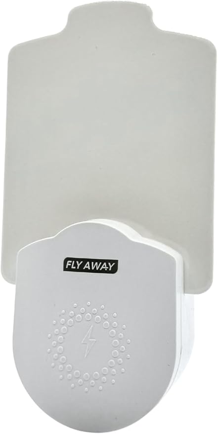 Fly Away 2 Pack UV Light Insect Trap with 6 Refills – Indoor Plug-in Trap for Fruit Flies, Gnats, Mosquitoes, and Moths – Silent, Non-Toxic Pest Control – 395nm UV Light for Maximum Attraction
