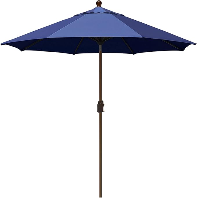 EliteShade USA 10-Year-Non-Fading 9Ft Market Umbrella Patio Umbrella Outdoor Table Umbrella with Ventilation, Navy Blue