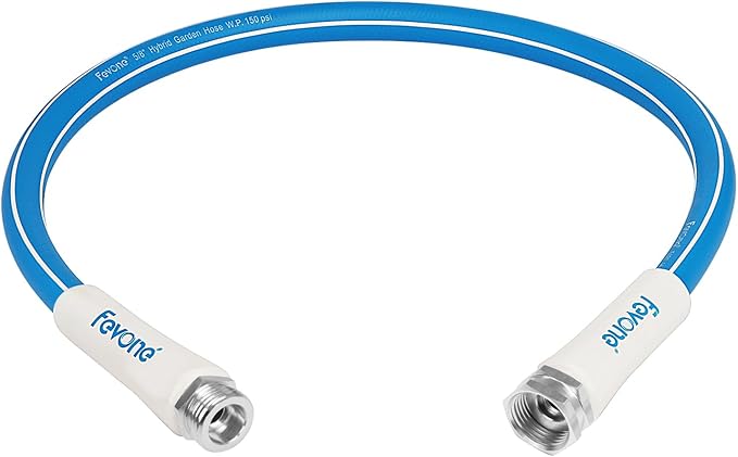 Fevone Garden Leader Hose 3 ft., Lightweight Hybrid Water Hose, Flexible and Durable, Leak-Free Connections