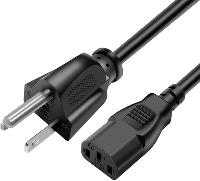 DONSIQIZZ Pellet Smoker Grill Power Cord Kit Replacement Part Compatible with Traeger Ironwood 650 & 885, Pro Series 575 & 780, Timberline 1300 & 850, 6 Feet，Black