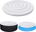4.75 FT Inflatable Hot Tub Cover with Handle,Energy Saving Lid for Round Hot Tub,Outdoor Inflatable Hot Tub,Inflatable Insert Insulated Lid Replacement