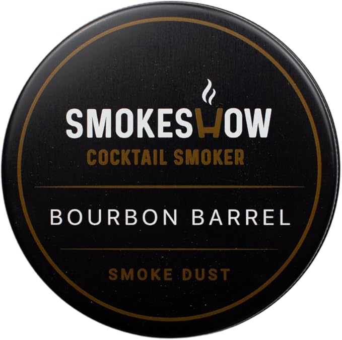 Wood Chips for Cocktail Smoker 4 oz tin. Add Flavors to Your Smoked Drinks (Bourbon Barrel)