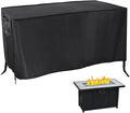 Fire Pit Cover Rectangular,Waterproof Fire Table Cover Rectangle for Outdoor Gas Propane Fire Pit Table-44 x 32 x 22 Inch, Black