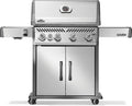 Napoleon Rogue PRO 525 Natural Gas Grill with Infrared Side Burner, Stainless Steel, Durable 5-Burner Gas Grill