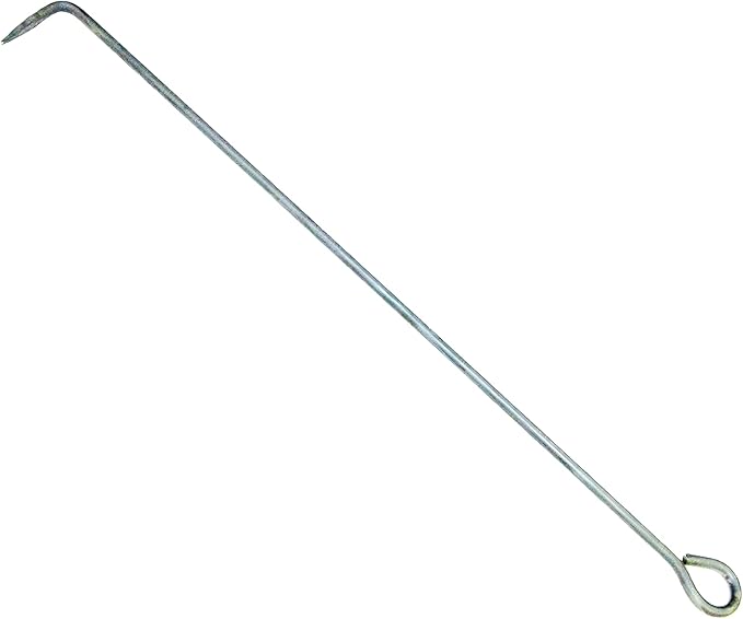 34" Fire Poker - Ohio Flame - Heavy Duty - Forged Stainless Steel (Made in USA)