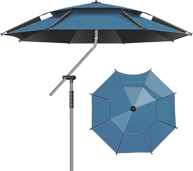 Above Ground Pool Umbrellas, Outdoor Pool Sunshade for Oval or Rectangular Swimming Pools, Multi-functional Patio Umbrella for Garden, Must have Pool Accessories