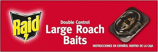 Raid Double Control Large Roach Baits (8 Count (Pack of 10))
