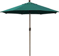 EliteShade USA 10-Year-Non-Fading 10Ft Market Umbrella Patio Umbrella Outdoor Table Umbrella with Ventilation, Forest Green