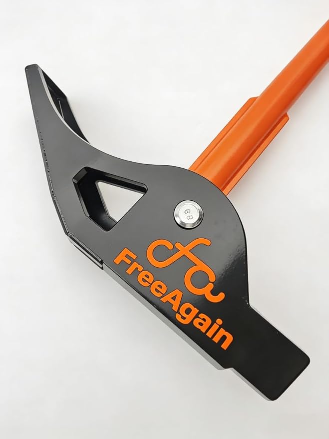FreeAgain Large Invasive Plant Remover - Tank-Like Heavy-Duty Design with Dual Support Plates, Unbreakable Jaw & Thickest Steel Pipe, Removes Stems ¼ Inch - 2 Inches (0.5cm - 5cm)