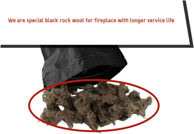 Rock Wool+Lave Rock+Vermiculite for Gas logs (for 30-36 Inch Fireplace)
