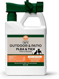 Nature’s Dome Outdoor Flea & Tick Spray – 32 oz Hose-End Yard Treatment – Kills & Repels Mosquitoes, Fleas, Ticks, Larvae & Eggs – Plant-Based, Safe for Pets, Kids & Plants – Ready-to-Use
