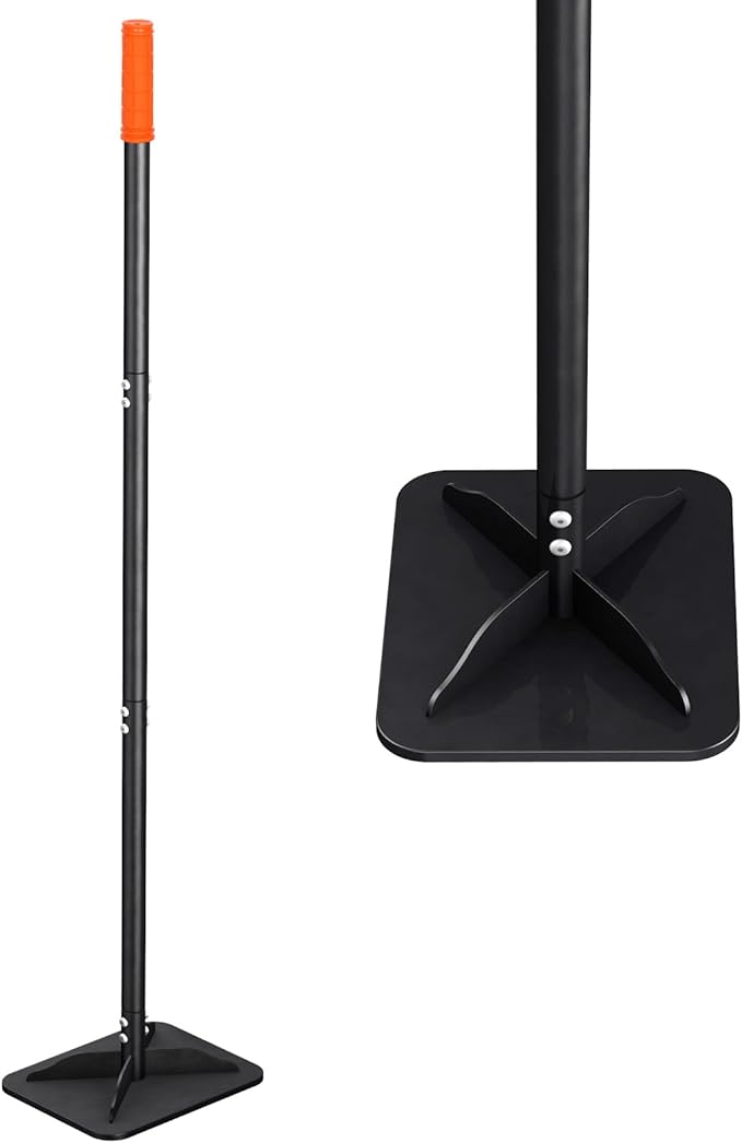 Steel Tampers Tool 8 X 10 Inch,Labor-Saving All-Steel Heavy-Duty, Landscaping, Installing Pavers and Repairing Asphalt Pavements, Black