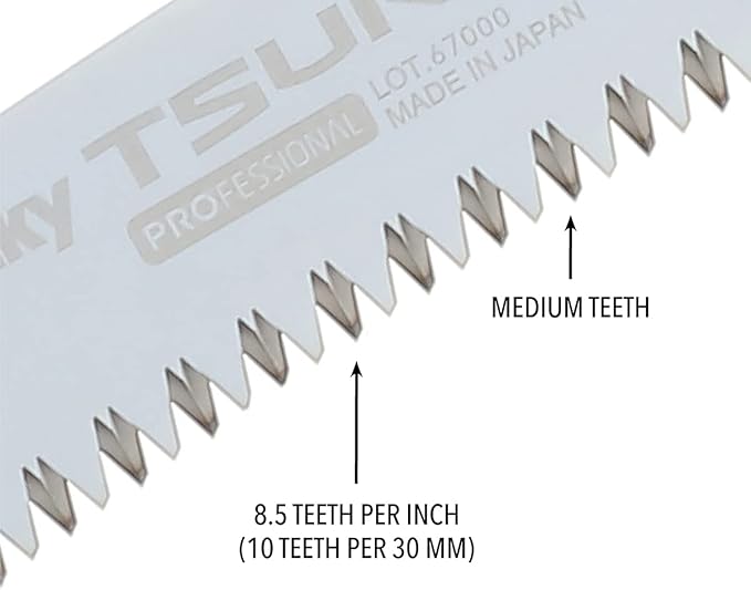 Silky Professional Series TSURUGI Curved Hand Saw 330mm Medium Teeth (456-33)