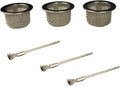 Cocktail Smoker Replacement Mesh Basket & Stainless Steel Wire Brush for Cleaning by Smokeshow (3-Pack)