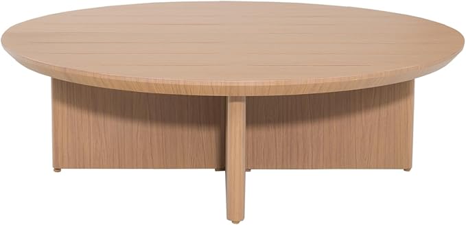 Ulax furniture Patio Aluminum Round Coffee Table, Outdoor Patio Table