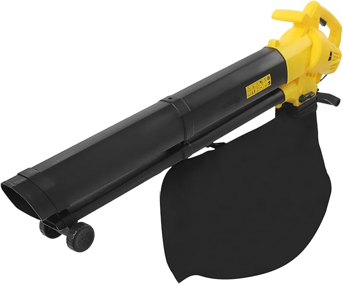 2-in-1 Leaf Vacuum, 3000W Electric Leaf Mulcher & Leaf Vacuum with Leaf Bag 40L,16:1 Shredding, Cordless Leaf Blowers for Lawn Care, Dense Shrubbery