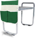 BESTHLS Garden Kneeler and Seat - Heavy Duty Folding Stool with Thick Pad, Tool Pouches & Bag, 330 lbs Capacity - Knee & Back Support, Perfect for Seniors, Women, Men
