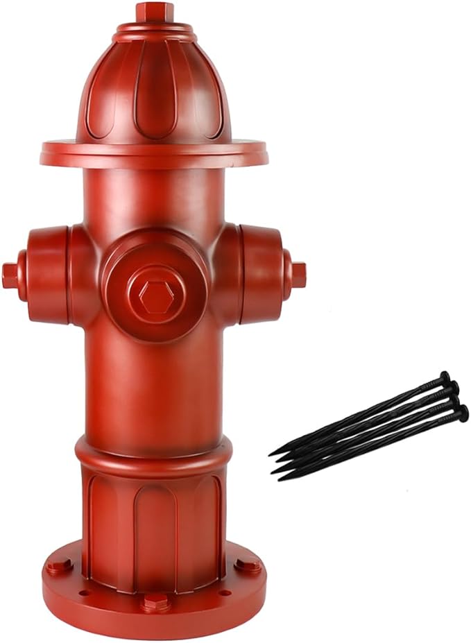 MARYTUMM Large Dog Puppy Pee Post and Gift - 25 Inch High Fire Hydrant Garden Decor Statue, Training Tool