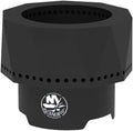 Blue Sky Outdoor Living NHL New York Islanders Ridge Portable Steel Smokeless Fire Pit with Carrying Bag, Firewood and/or Wood Pellet Burning