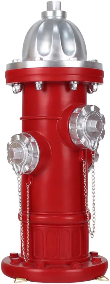 MARYTUMM Dog Fire Hydrant Statue Puppy Pee Post and Gift for Fireman, Fire Hydrant Garden Decor Statue Large, Fire Hydrant for Dog