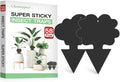 58 Pcs Black Flying Insect Traps for Plants,Indoors, Outdoors, Kitchen, Sticky Traps for Fungus Gnat, Fly and Fruit Fly, Flying Insects, Non-Toxic & Odorless, Kid & Pet Safe, Economic Pack (Black)