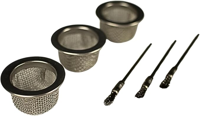 Cocktail Smoker Replacement Mesh Basket & Stainless Steel Wire Brush for Cleaning by Smokeshow (3-Pack)