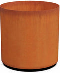 Plantercraft Corten Steel Garden Planter Round Heavy Duty Metal | Made in USA | Fully Assembled | Commercial Residential Outdoor
