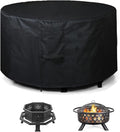 SheeChung Fire Pit Cover Round 36”D X 20”H,Heavy Duty 600D Polyester Outdoor Fire Pit Cover,Waterproof Patio Fire Table Cover,Fits 33-36 inch Gas Firepit/Bowl