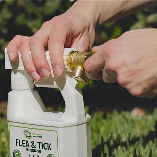 Mosquito Magician Flea and Tick Yard Spray with Hose End Sprayer – Mosquito & Tick Killer and Repellent, Flea Treatment & Outdoor Bug Control for Lawn, Garden & Backyard – Mint Scent, 32 OZ