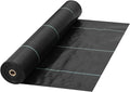 VEVOR Weed Fabric Barrier Heavy Duty, 4x300FT 5.8oz Weed Blocker Fabric, Woven Landscape Fabric, Garden Fabric Weed Barrier, Weed Control Fabric Ground Cover, Geotextile Fabric, Gardening Mat, Black