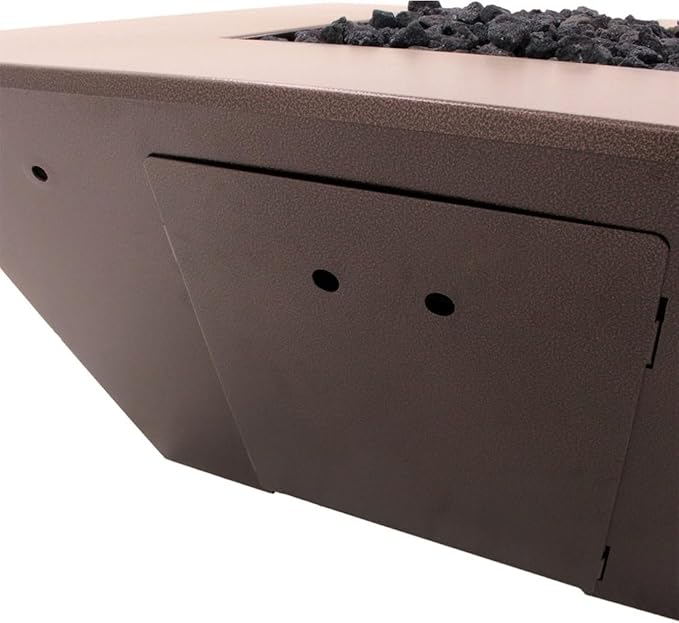 Washington Match Lit Gas Fire Pit Table, Copper Vein (WASHINGTON-MLK-49-CV)