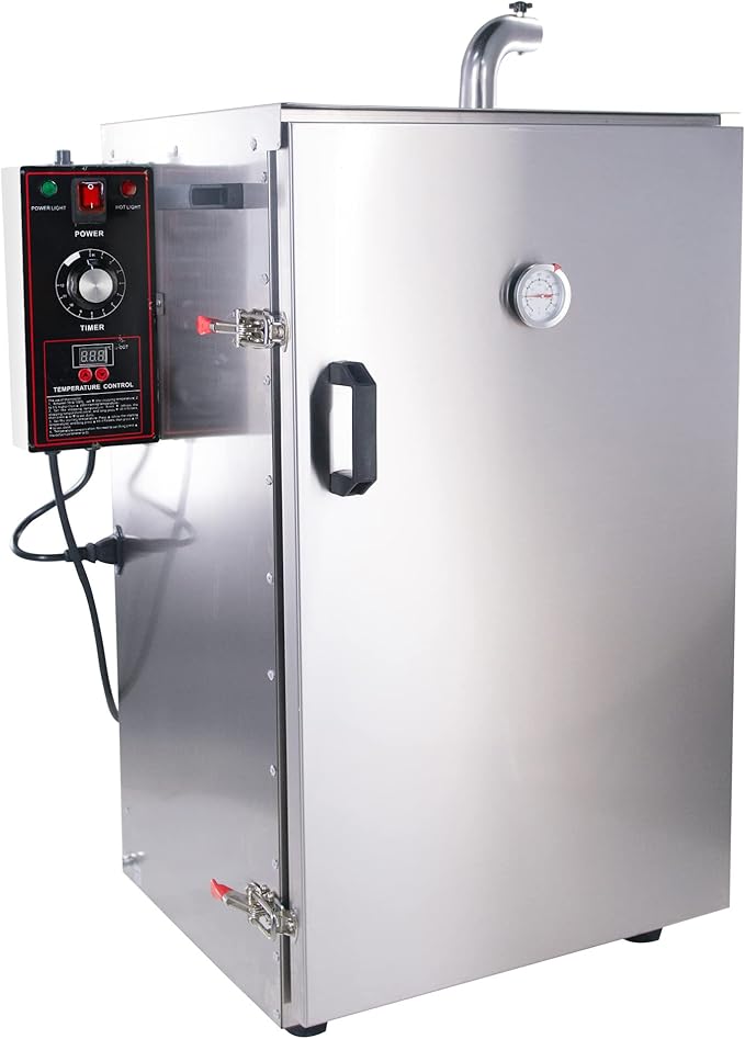 HAKKA Upgraded Commercial Vertical Electric Smoke oven for BBQ Grill Smoker Outdoor Indoor Home Cooking Pastrami, Sausage, Bacon, Smoked Chicken, Smoked Pork (DSH-S20B)