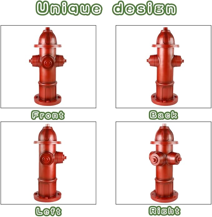 MARYTUMM Large Dog Puppy Pee Post and Gift - 25 Inch High Fire Hydrant Garden Decor Statue, Training Tool