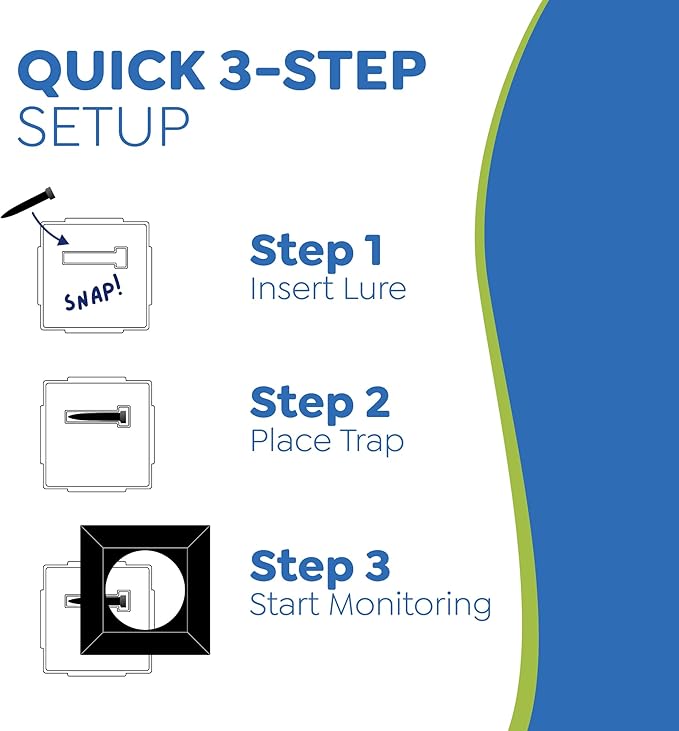Riddy Bed Bug Detection Kit, Bed Bug Trap and Lure for Early Detection and Monitoring, Safe for Mattress, for Home or Travel, 4 Pack (Includes 4 Traps and 4 Lures)