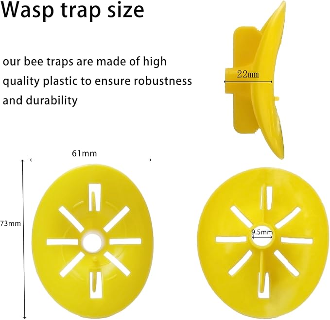 wasp Traps Outdoor Hanging 10Pack,Simple DIY Hornet Trap, Reusable Yellow Jacket Trap