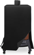 Vertical Smoker Cover For Pit Boss Pellet Smoker 4/5/7 Series,Pro Series 4 Grill Cover Compatible With PBV4PS1,PBV5PW1,PBV4PS2, PBV5P1,73550,73040,73752,PB10739,Weather-Resistant Zipper Design (Black)