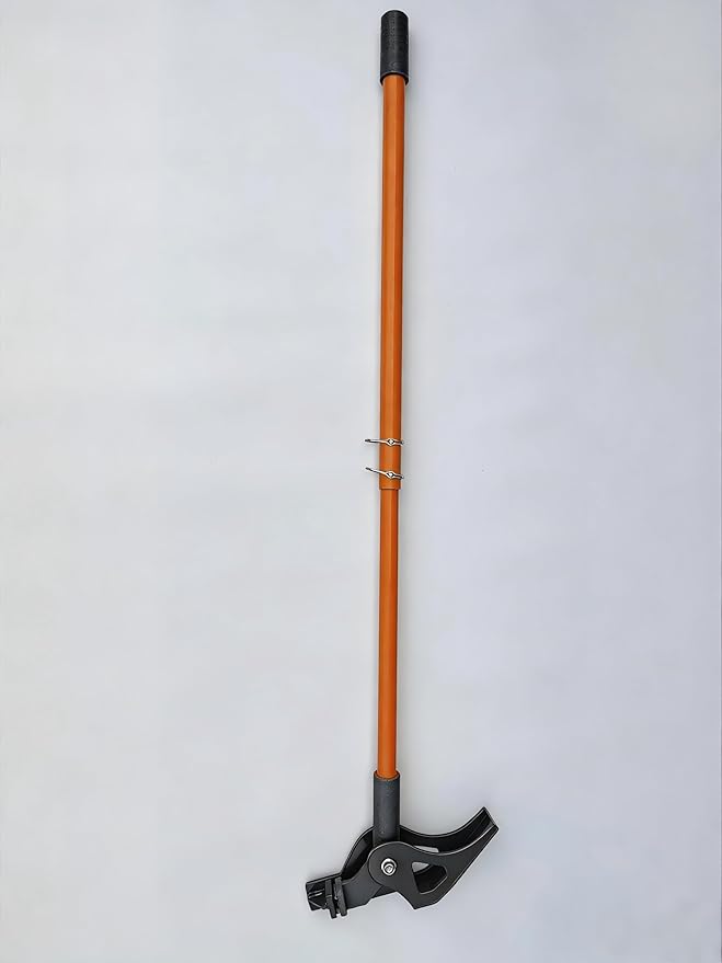 FreeAgain Large Invasive Plant Remover - Tank-Like Heavy-Duty Design with Dual Support Plates, Unbreakable Jaw & Thickest Steel Pipe, Removes Stems ¼ Inch - 2 Inches (0.5cm - 5cm)