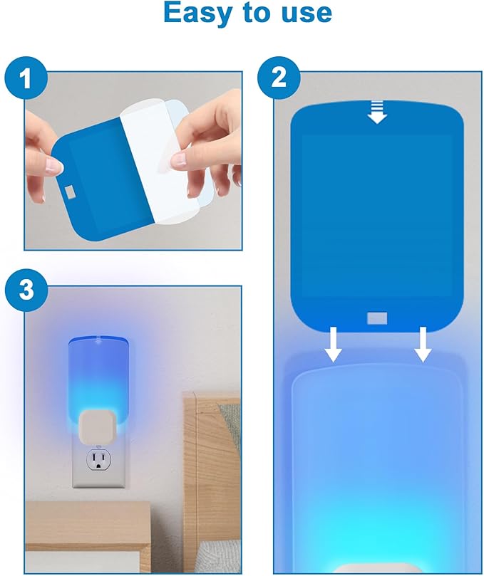 16 Pack Refill Cartridges for Stem and Compatible with Raid Essentials Flying Insect Light Trap Compatible with Wondercide Plug-in Blue Light Trap for Fly Bug Mosquito Gnat Indoor