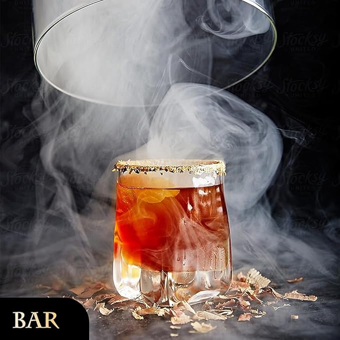 EAEX Drinks Bubble Smoker, Includes Aromas and Edible Bubbles, for Cocktails and Enhancing The Flavour of Food, Bar/Home Use (1S Pro)