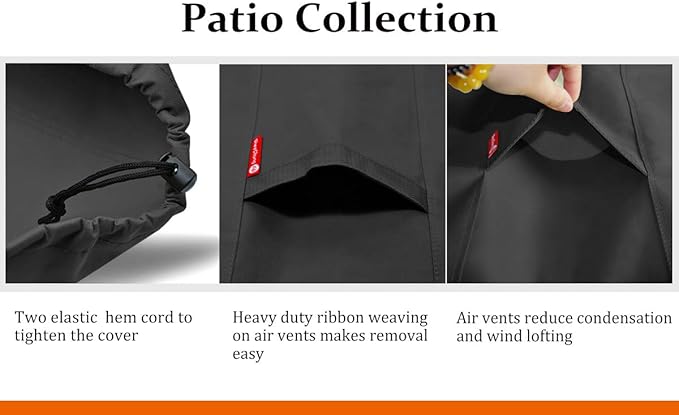 SheeChung Fire Pit Cover for Solo Stove Bonfire | Ranger Surround - Waterproof 600D Heavy Duty Round Patio Fire Table Bowl Cover Shelter Black (Round - 44”D x 24”H)-Fits 38-44 inch Firepit/Bowl