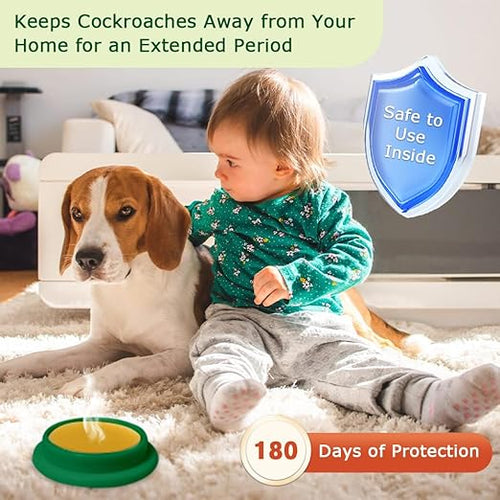 16 Pack Cockroach Gel Bait, Highly Effective Roach Killer Indoor Infestation Solution, Fast Acting Cockroach Killer Indoor Home Kitchen Use, Easy to Apply & No Mess Roach Bait, Long-Lasting