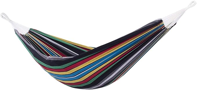 Vivere Brazilian Style Double Hammock Patio Outdoor Hanging Swing, Rio Night