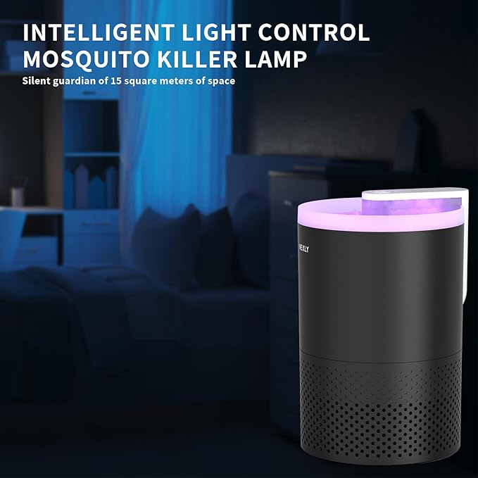 NEXLY MK029 Bug Zapper Trap Indoor in Home Mosquito Zapper Mosquito Killer Fruit Fly Traps Lamp Flying Insects Zappers House Energy Conservation UVA Zapper for Bedroom Livingroom Kitchen Basement