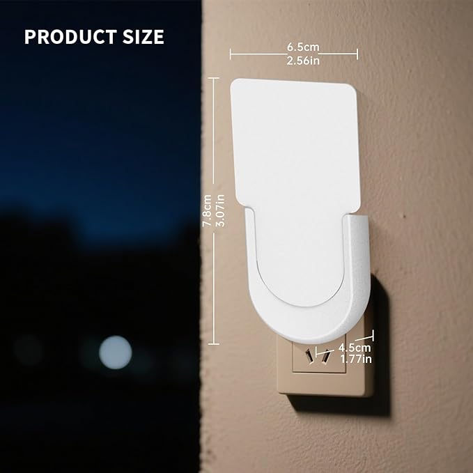 NEXLY MK030 Fly Trap Indoor Plug in Fruit Fly Mosquito Killer Glue Traps Traps for Indoors Night Light Flying Trap Zappers for Home Bedroom Living Room Kitchen Basement (1 Device + 5 Glue Card)