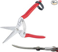 Gardeness Gardening Scissor 12 PCS Curved Stainless Steel Serrated Blade Pruning Shear, harvest shears picking shears Pruning Snip Harvesting Fruit Picking, Mandarins, Lemons and Grape