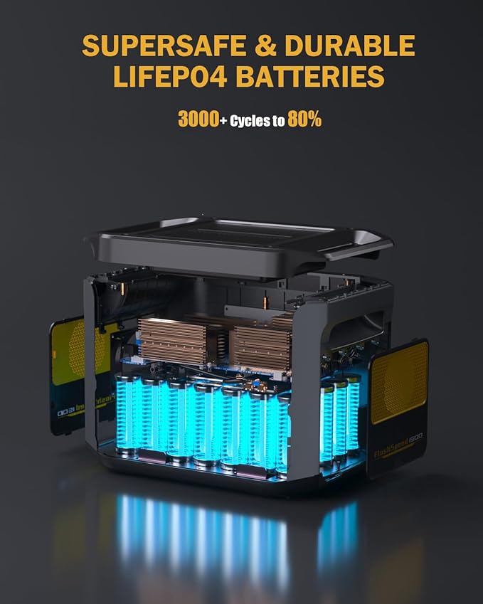 VTOMAN FlashSpeed 1500 Portable Power Station - 1 Hour Fast Charge, 1548Wh LiFePO4 Battery, 1500W AC Output (3000W Surge) for Home Backup, Off-grid, Camping, Emergencies